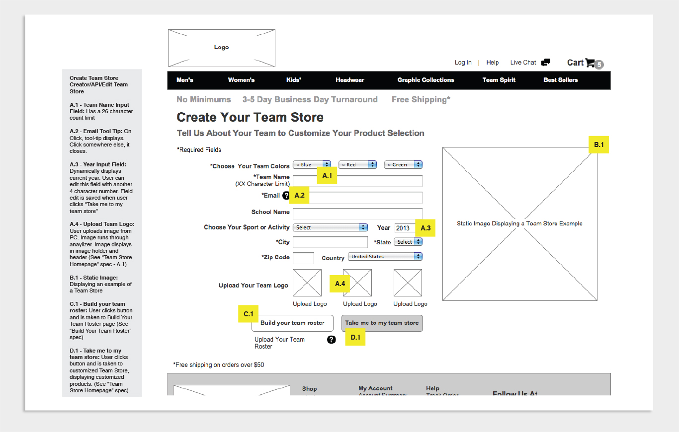 Wireframes Sample 2