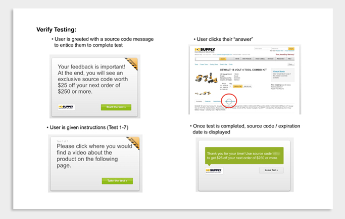 User testing using verifyapp.com