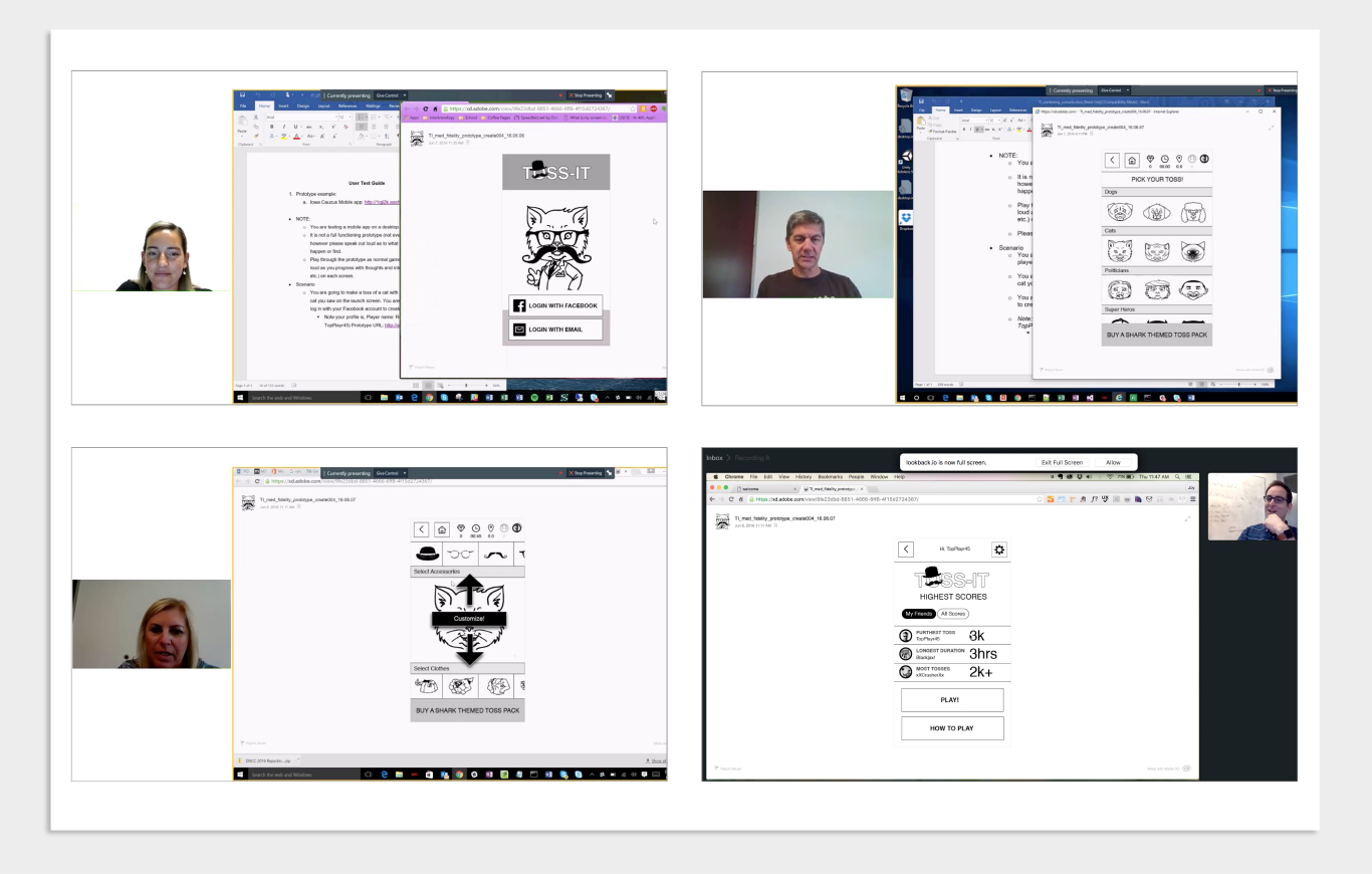User testing to see what they do, where they succeed, & where they have difficulties.